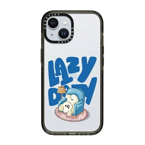 قاب موبایل سفارشی شفاف lazy day