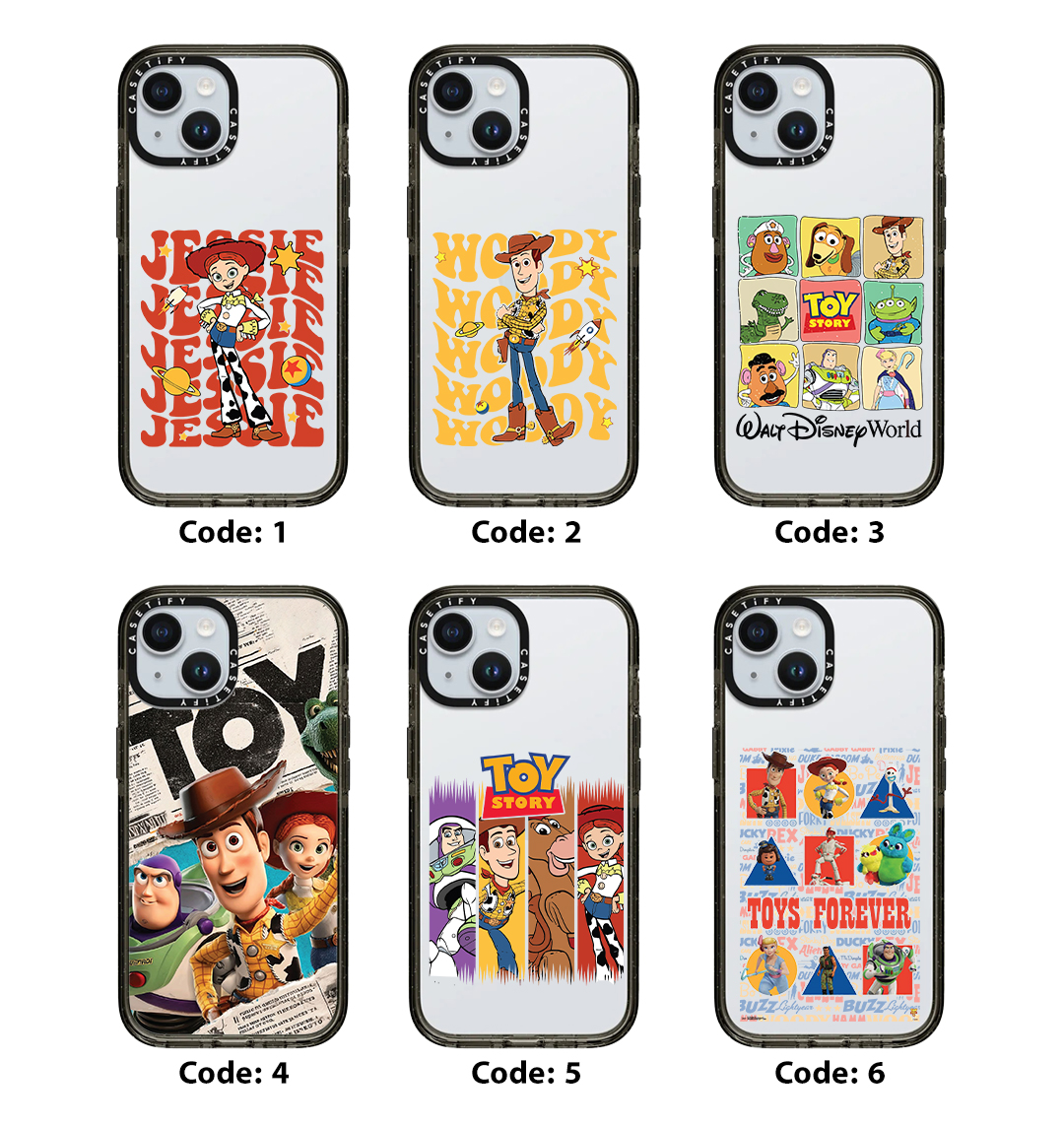 قاب موبایل سفارشی شفاف | toy story Collection