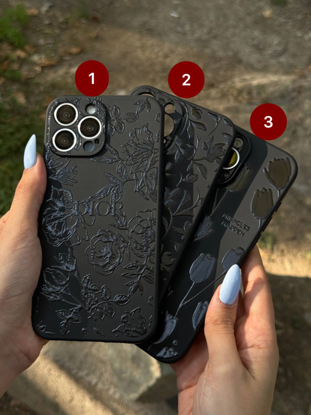 قاب گوشی سفارشی Black Floral