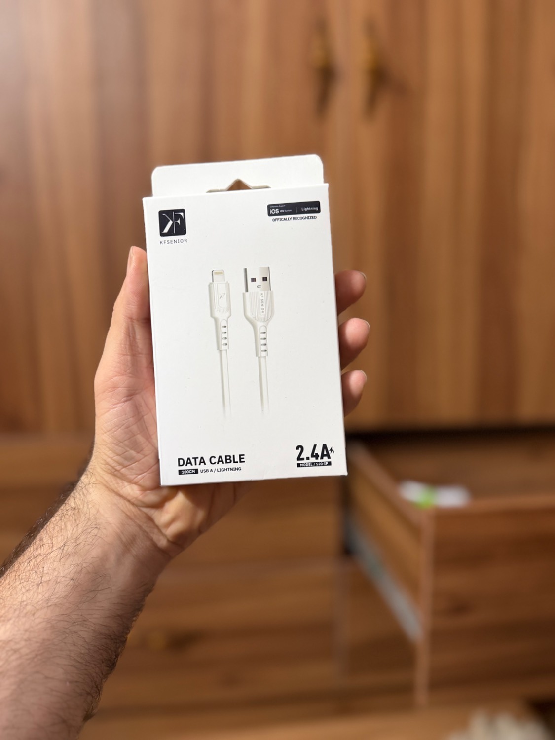 کابل شارژ USB لایتنینگ KF